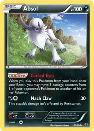 2015 Pokemon XY Roaring Skies #40/108 - Mega Absol ex