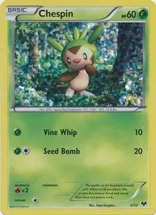 2014 Pokemon McDonald's Collection #2/12 - Chespin