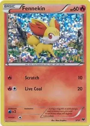 2014 Pokemon McDonald's Collection #3/12 - Fennekin