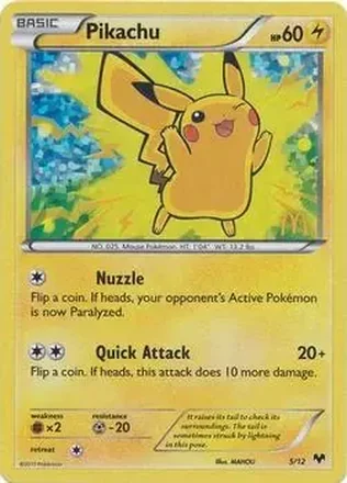 2014 Pokemon McDonald's Collection #5/12 - Pikachu