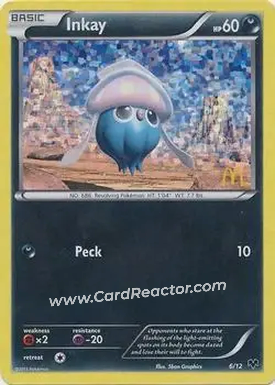 2014 Pokemon McDonald's Collection #6/12 - Inkay - Front