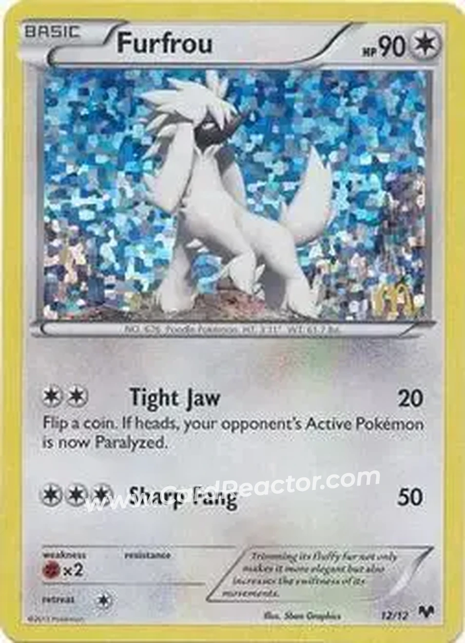 2014 Pokemon McDonald's Collection #12/12 - Furfrou - Front