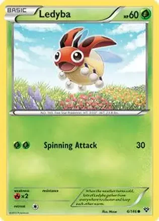 2014 Pokemon XY #6/146 - Ledyba