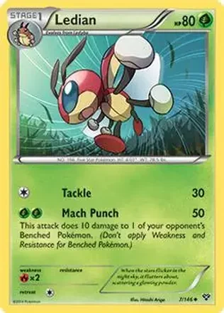 2014 Pokemon XY #7/146 - Ledian