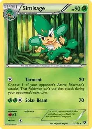 2014 Pokemon XY #11/146 - Simisage