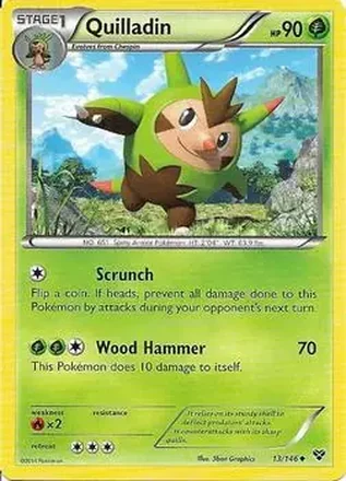 2014 Pokemon XY #13/146 - Quilladin