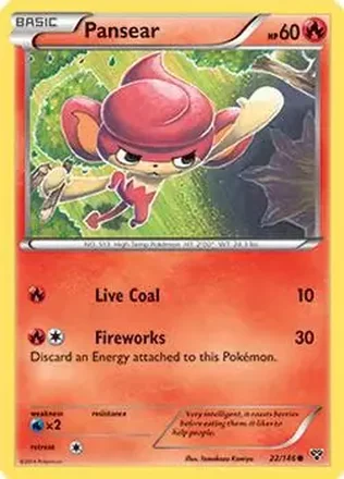 2014 Pokemon XY #22/146 - Pansear