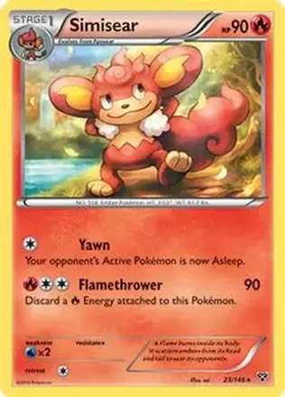 2014 Pokemon XY #23/146 - Simisear