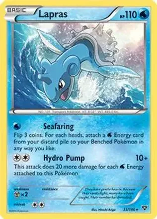 2014 Pokemon XY #35/146 - Lapras