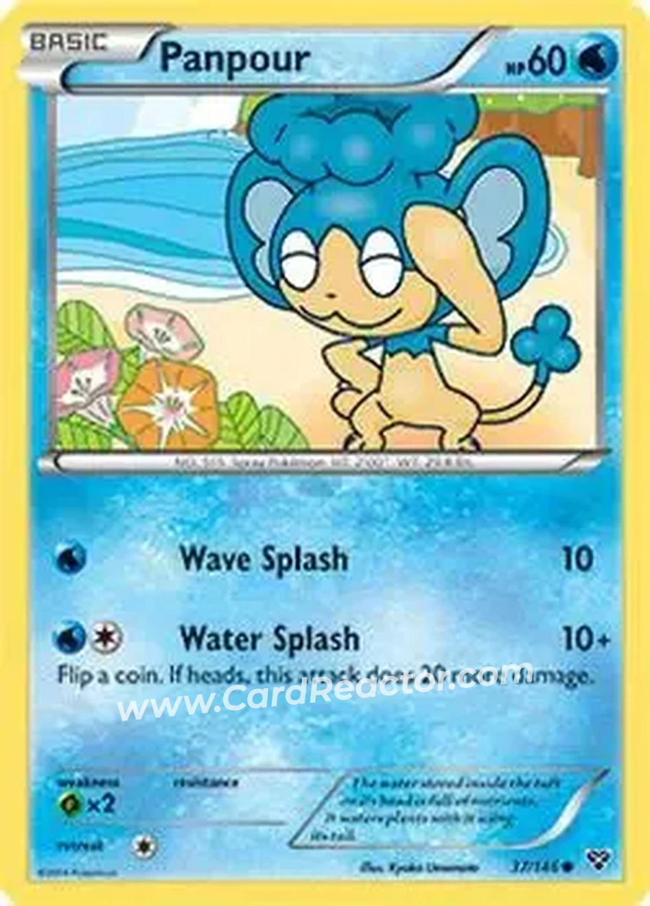 2014 Pokemon XY #37/146 - Panpour - Front