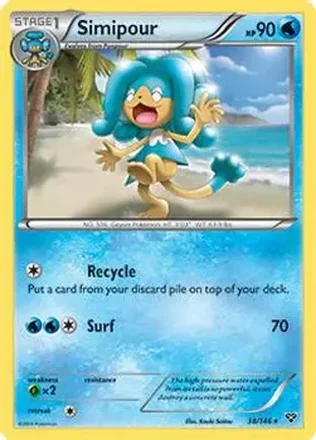 2014 Pokemon XY #38/146 - Simipour