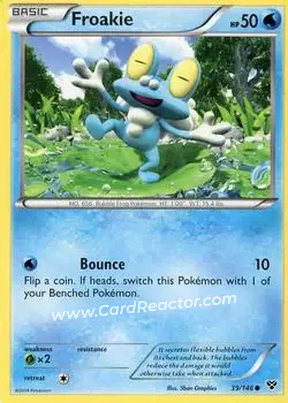 2014 Pokemon XY #39/146 - Froakie - Front
