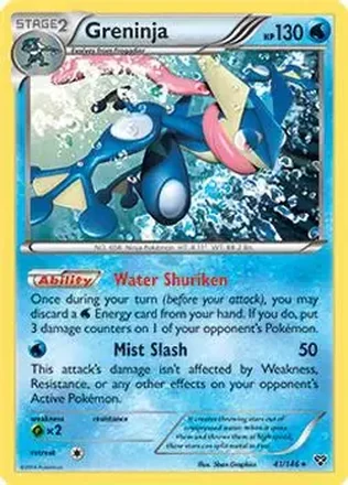 2014 Pokemon XY #41/146 - Greninja ex