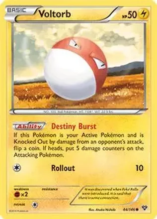 2014 Pokemon XY #44/146 - Voltorb