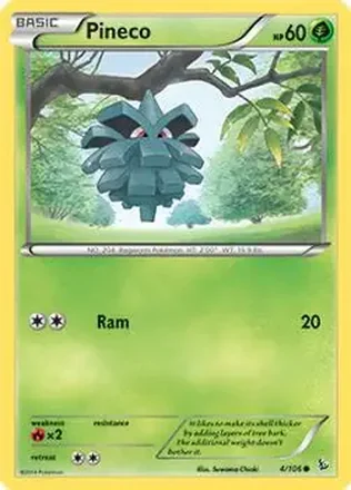 2014 Pokemon XY Flashfire #4/106 - クヌギダマ