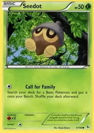 2014 Pokemon XY Flashfire #5/106 - Seedot