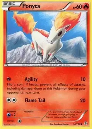 2014 Pokemon XY Flashfire #14/106 - Ponyta