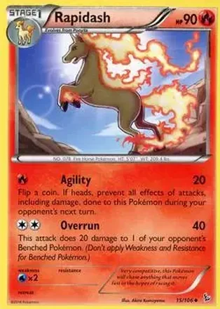 2014 Pokemon XY Flashfire #15/106 - Rapidash
