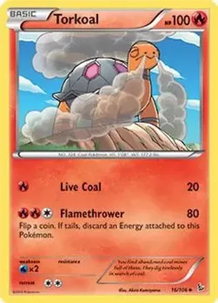 2014 Pokemon XY Flashfire #16/106 - コータス