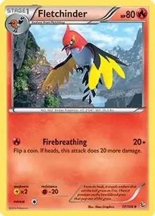 2014 Pokemon XY Flashfire #17/106 - ヒノヤコマ