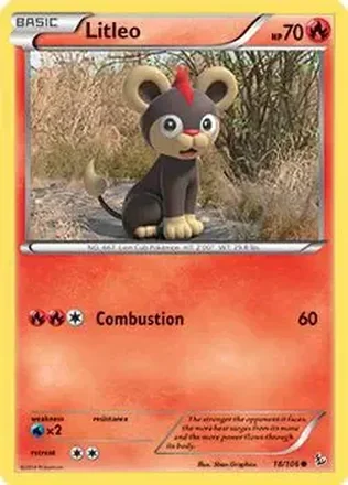 2014 Pokemon XY Flashfire #18/106 - Litleo