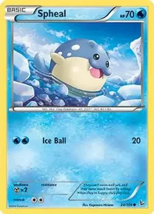 2014 Pokemon XY Flashfire #24/106 - Spheal