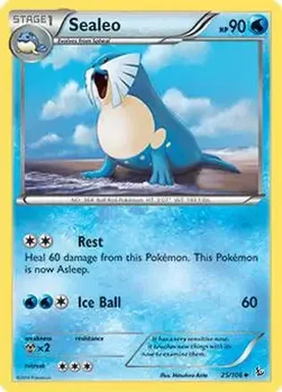 2014 Pokemon XY Flashfire #25/106 - Sealeo