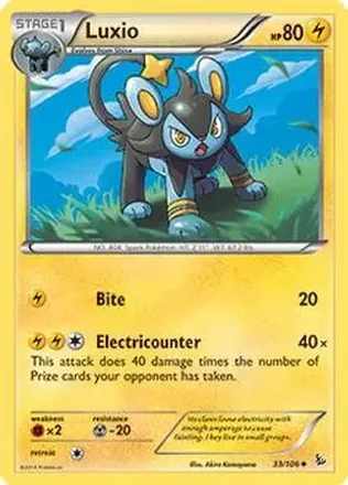 2014 Pokemon XY Flashfire #33/106 - ルクシオ
