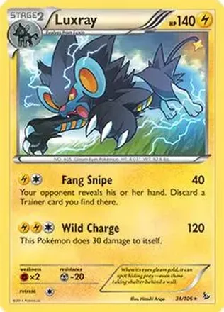 2014 Pokemon XY Flashfire #34/106 - レントラー