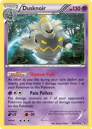 2014 Pokemon XY Flashfire #40/106 - Dusknoir