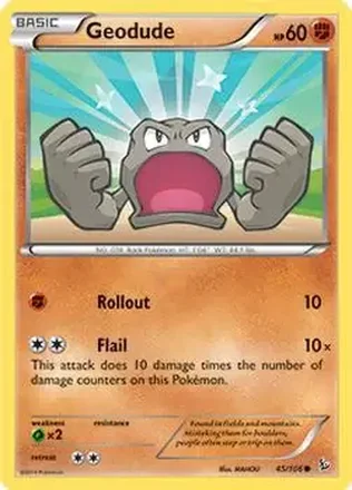 2014 Pokemon XY Flashfire #45/106 - Geodude
