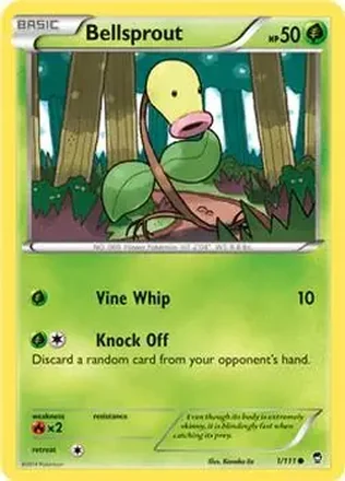 2014 Pokemon XY Furious Fists #1/111 - Bellsprout