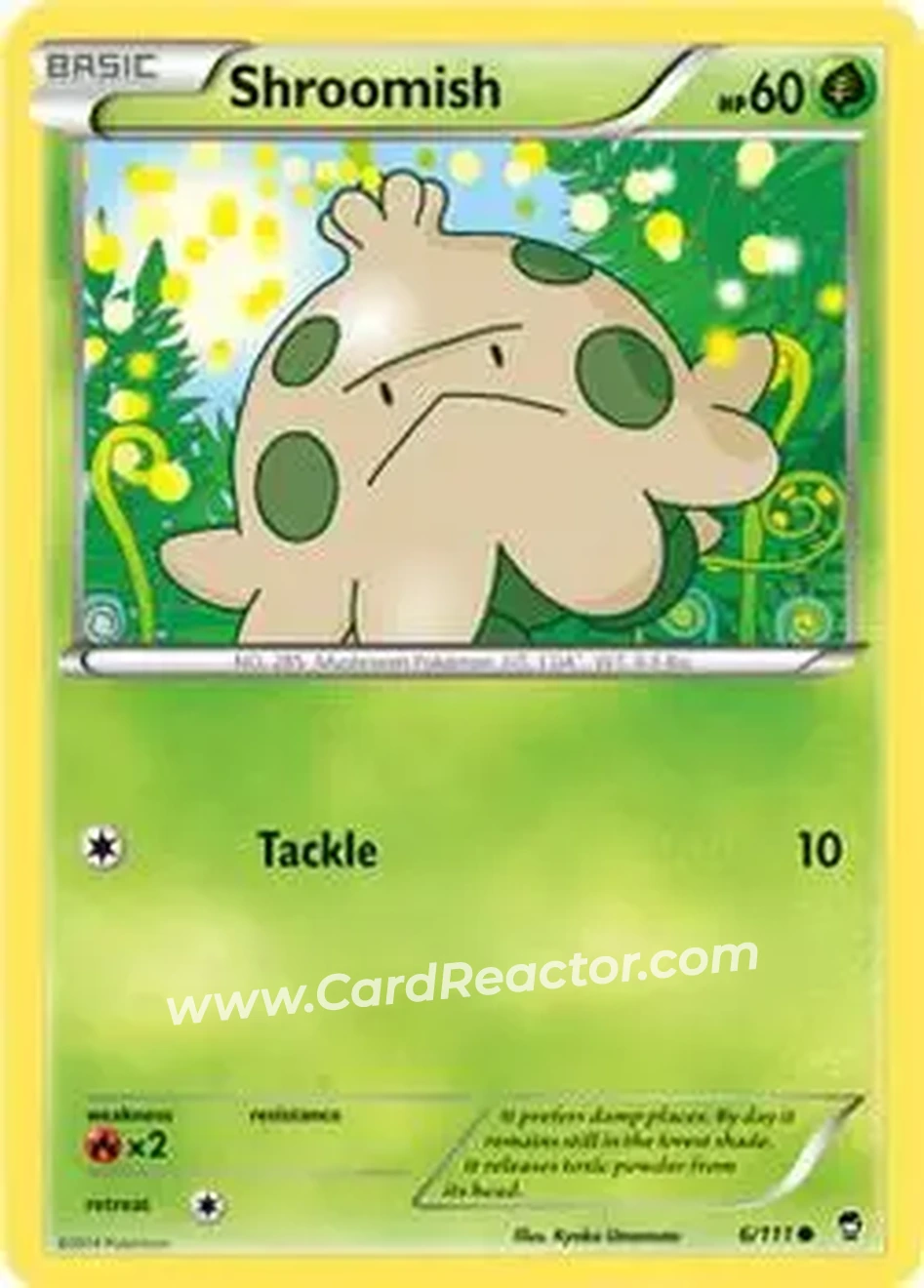 2014 Pokemon XY Furious Fists #6/111 - キノココ - Front