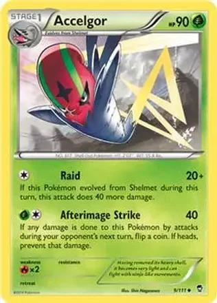 2014 Pokemon XY Furious Fists #9/111 - Accelgor