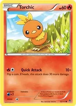 2014 Pokemon XY Furious Fists #12/111 - アチャモ