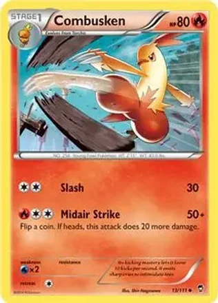 2014 Pokemon XY Furious Fists #13/111 - ワカシャモ