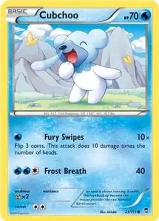 2014 Pokemon XY Furious Fists #21/111 - クマシュン
