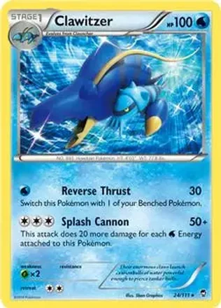 2014 Pokemon XY Furious Fists #24/111 - Clawitzer
