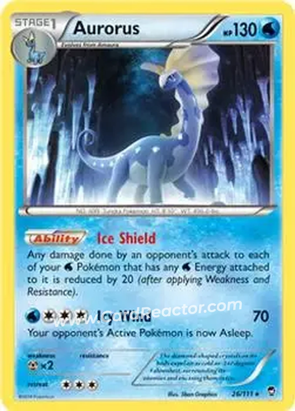 2014 Pokemon XY Furious Fists #26/111 - Aurorus - Front