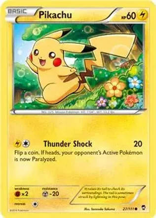 2014 Pokemon XY Furious Fists #27/111 - Pikachu