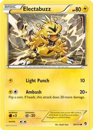 2014 Pokemon XY Furious Fists #29/111 - Electabuzz