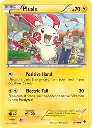 2014 Pokemon XY Furious Fists #31/111 - Plusle