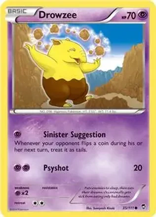 2014 Pokemon XY Furious Fists #35/111 - Drowzee