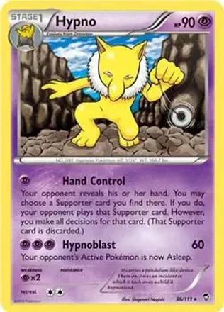 2014 Pokemon XY Furious Fists #36/111 - Hypno