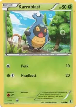 2014 Pokemon XY Phantom Forces #8/119 - カブルモ