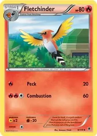 2014 Pokemon XY Phantom Forces #9/119 - ヒノヤコマ
