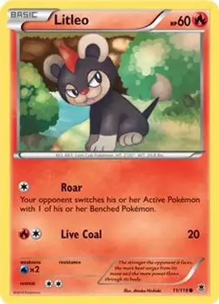 2014 Pokemon XY Phantom Forces #11/119 - Litleo