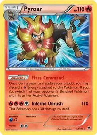 2014 Pokemon XY Phantom Forces #12/119 - Pyroar