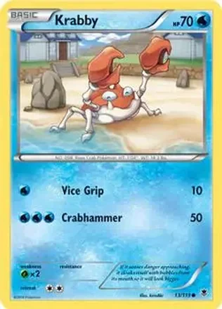 2014 Pokemon XY Phantom Forces #13/119 - Krabby