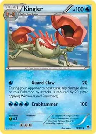 2014 Pokemon XY Phantom Forces #14/119 - Kingler